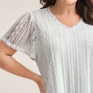 BloomChic White Lace Blouse